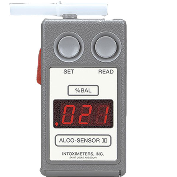 Alco-Sensor III Breathalyzer with Mini Alcohol Gas Can